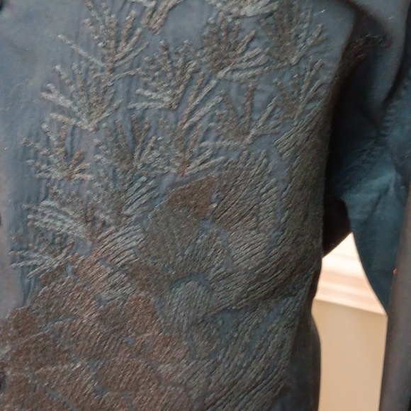 INC, black, buttondown shirt - Picture 4 of 5